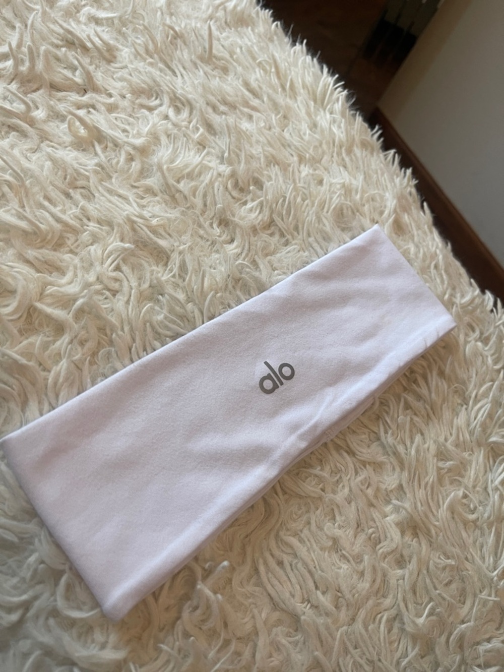 ALO Yoga White Logo Headband